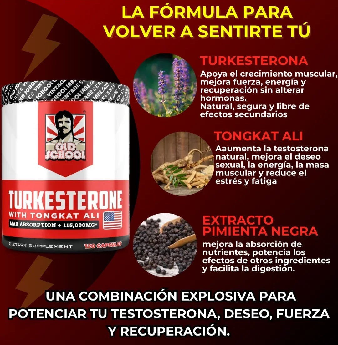 TURKESTERONE™ - Activador Natural de Testosterona y Deseo