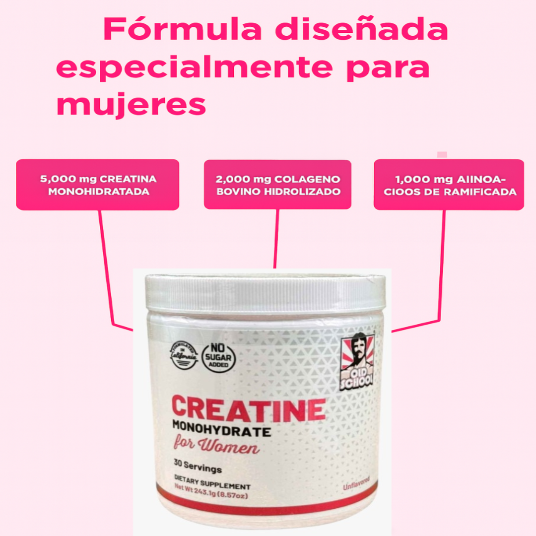 CREATINA MONOHYDRATE™ – Creatina de alta pureza para fuerza, energía y belleza femenina