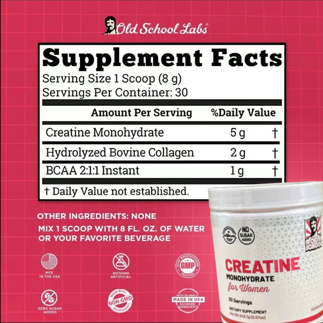 CREATINA MONOHYDRATE™ – Creatina de alta pureza para fuerza, energía y belleza femenina