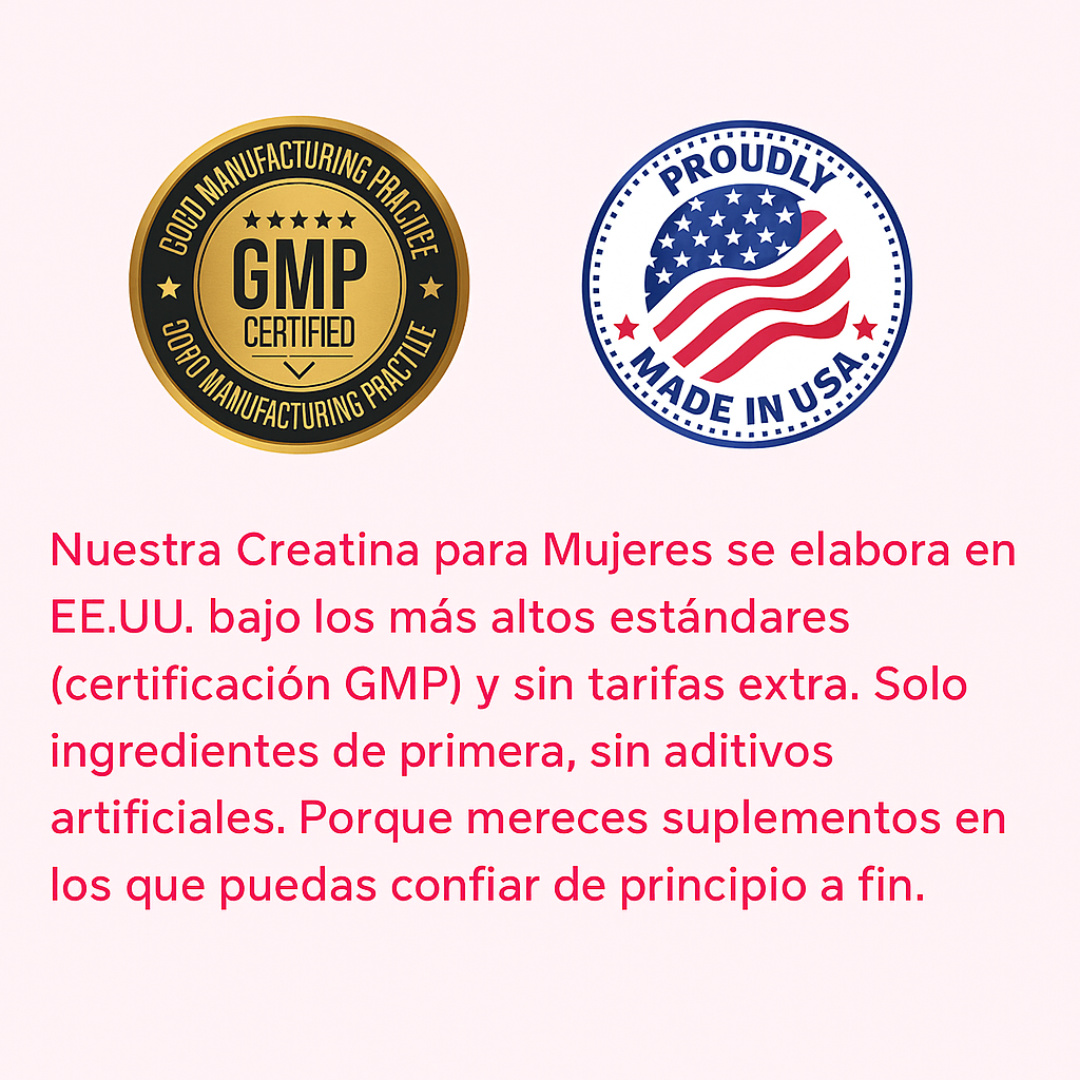 CREATINA MONOHYDRATE™ – Creatina de alta pureza para fuerza, energía y belleza femenina