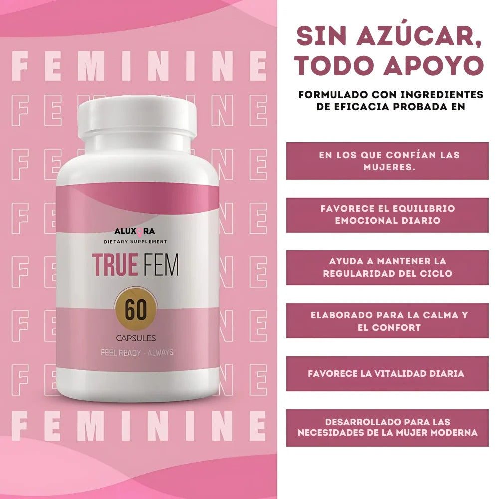 TRUE FEM™ – Fórmula científica para el equilibrio hormonal