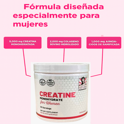 CREATINA MONOHYDRATE™ – Creatina de alta pureza para fuerza, energía y belleza femenina