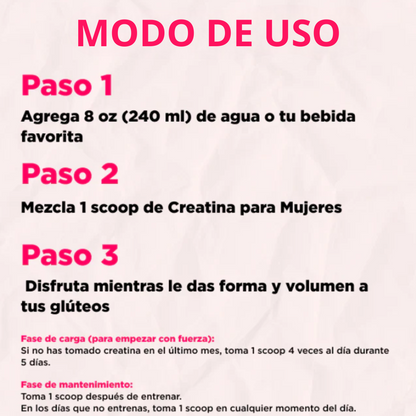 CREATINA MONOHYDRATE™ – Creatina de alta pureza para fuerza, energía y belleza femenina